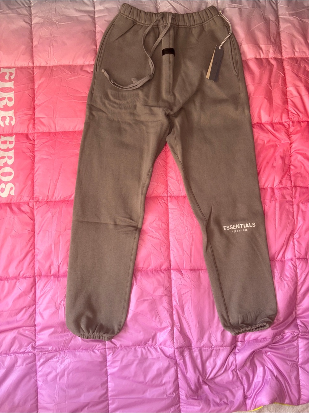 ESSENTIALS FOG Desert Taupe Men's Jogger Sweatpants -NWT- SZ LG